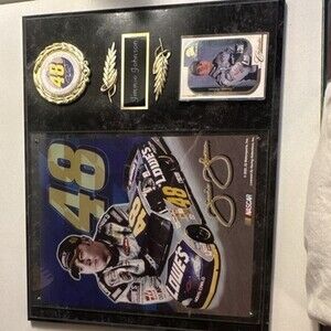 Jimmie Johnson Lowe's NASCAR #48 Plaque with Trading Card & Photo Display